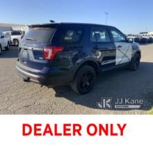 2019 Ford Explorer AWD Police Interceptor 4-Door Sport Utility Vehicle Runs & Moves) (No Rear Seats,