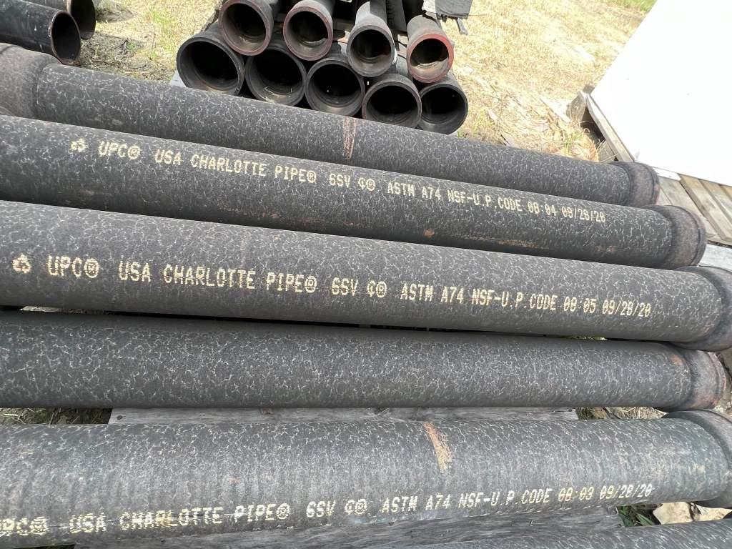 (2) PALLETS OF MISCELLANEOUS STEEL COATED PIPE PUMP JOINTS