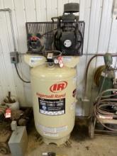 INGERSOLL RAND INDUSTRIAL 2-STAGE AIR COMPRESSOR, 80-GALLON, 5-HP, 230 VOLT, 175 MAX PSI, BUYER IS R