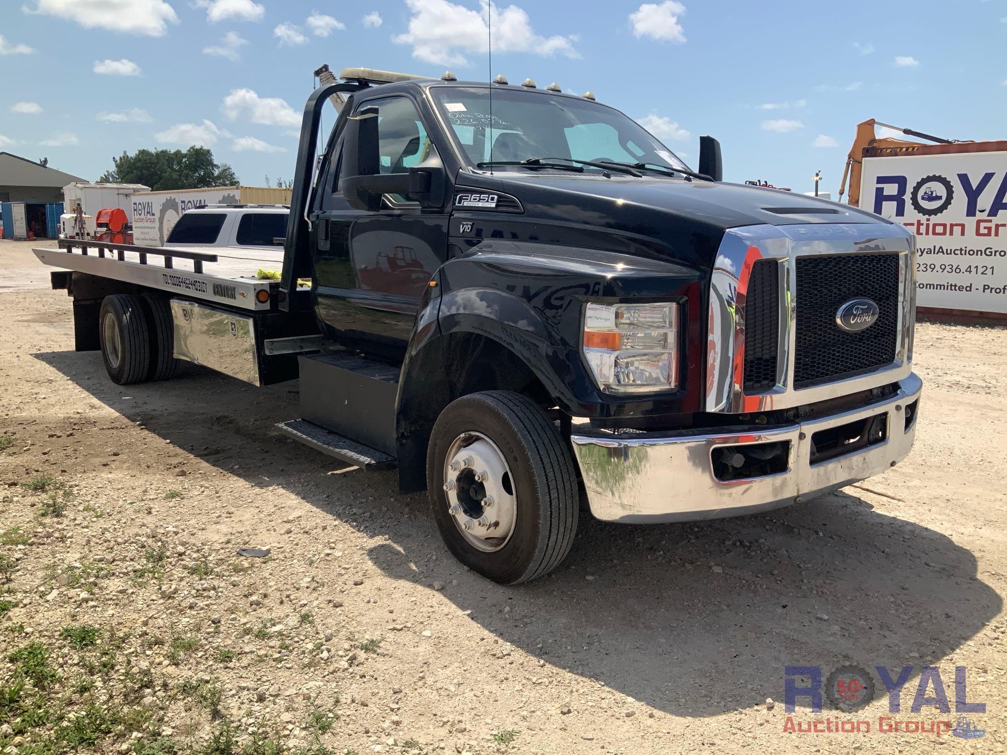 2017 Ford F650 Century Rollback Tow Truck