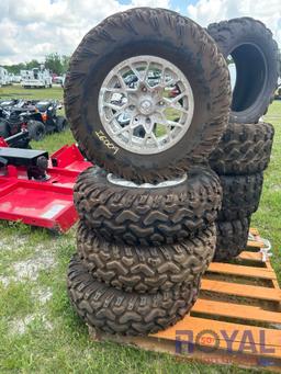 Lot of 4 Unused Wheels and Tires 30x9.5R15