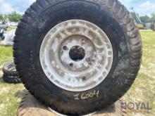 Lot of 6 Unused Tires and Wheels 18x7.00-8