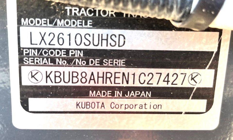 Kubota LX610 diesel tractor