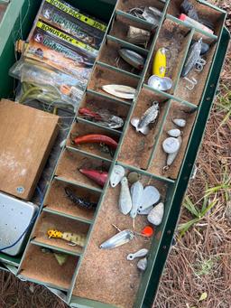 4 tackle boxes and lures
