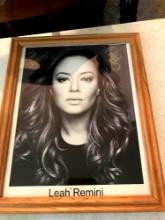 Autographed Leah Remini picture