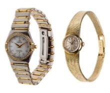 Omega 14k Yellow Gold Case and Band and Omega Constellation Wristwatches