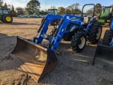 2012 New Holland T4030 MFWD Tractor, s/n ZCJA16897: NH 825TL Loader w/ Bkt.