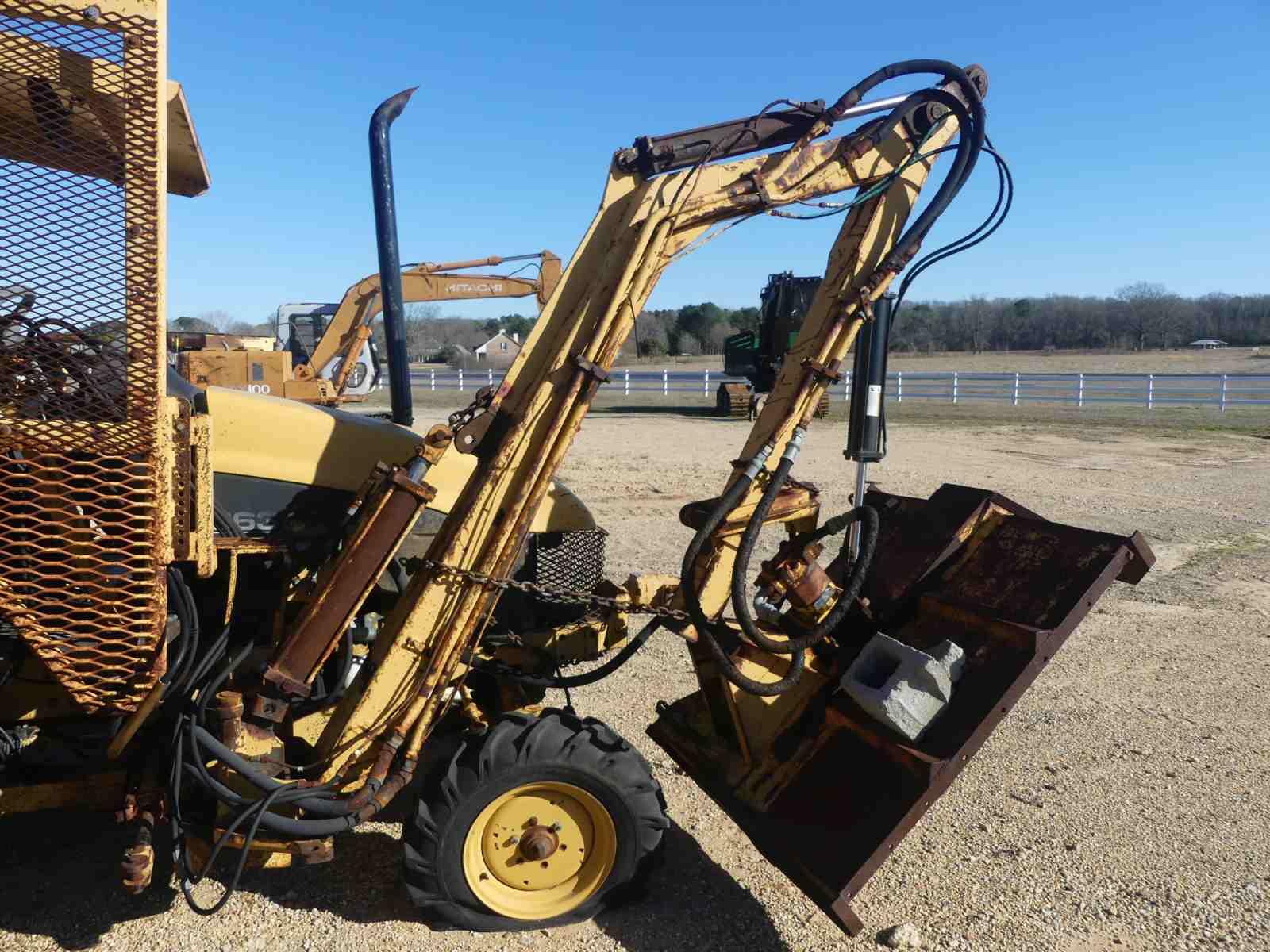 Ford 6635 MFWD Tractor, s/n 001111883 (Salvage): w/ Tiger Side Boom Mower,