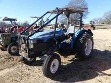 New Holland TN65 Tractor, s/n 1191090 (Salvage): Sweeps, Cranks but Will no