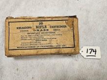 EMPTY BOX:  RELOADING RIFLE CARTRIDGES TIN BRASS 45 CAL