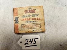 PARTIAL BOX ALCAN MAX FIRE LARGE RIFLE PRIMERS