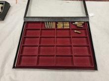 DISPLAY FRAME WITH 17 MISC CARTRIDGES (LIVE)