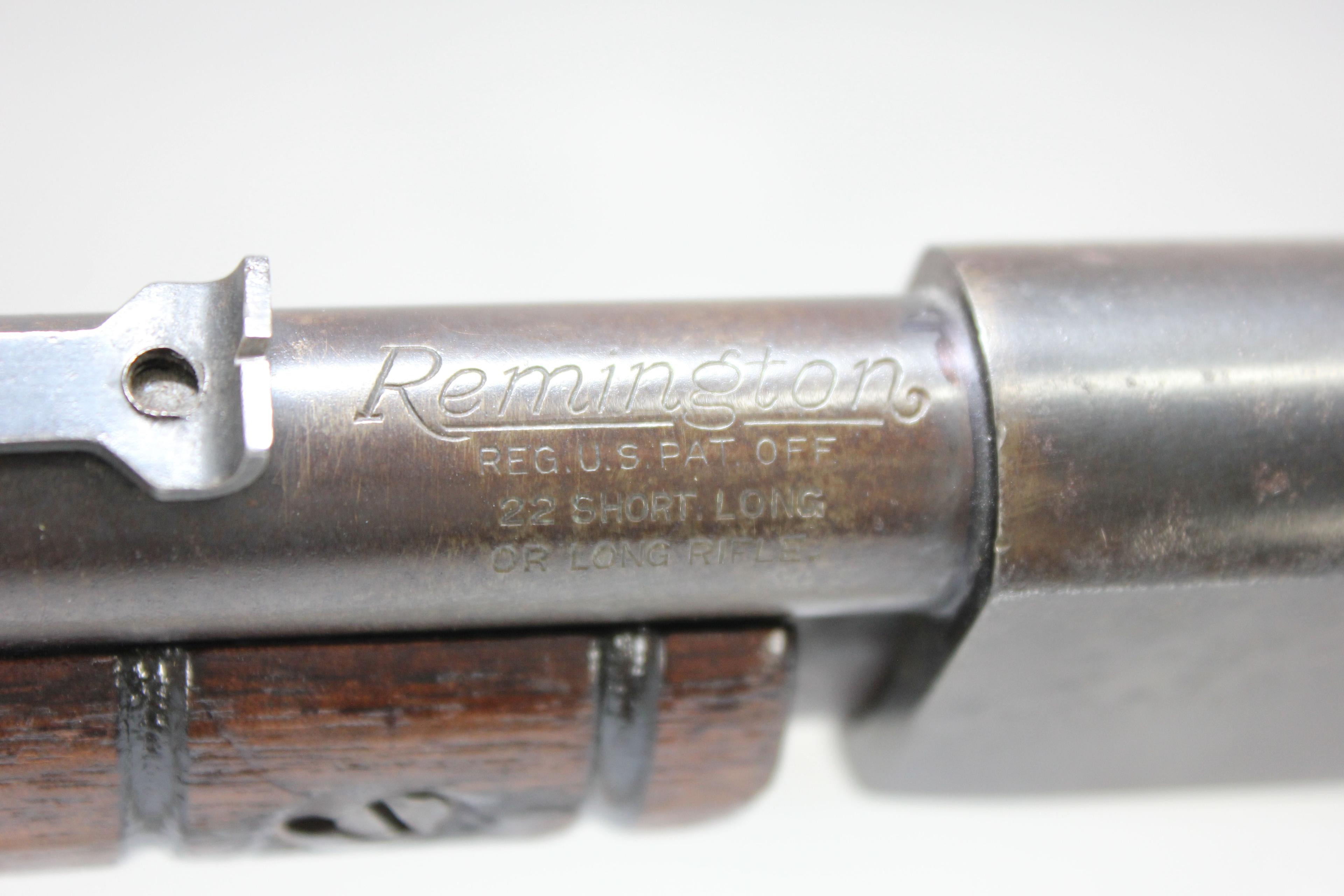 Remington Model 12 .22 S/L/LR Take Down Tube Fed Pump Action Rifle; SN 790975