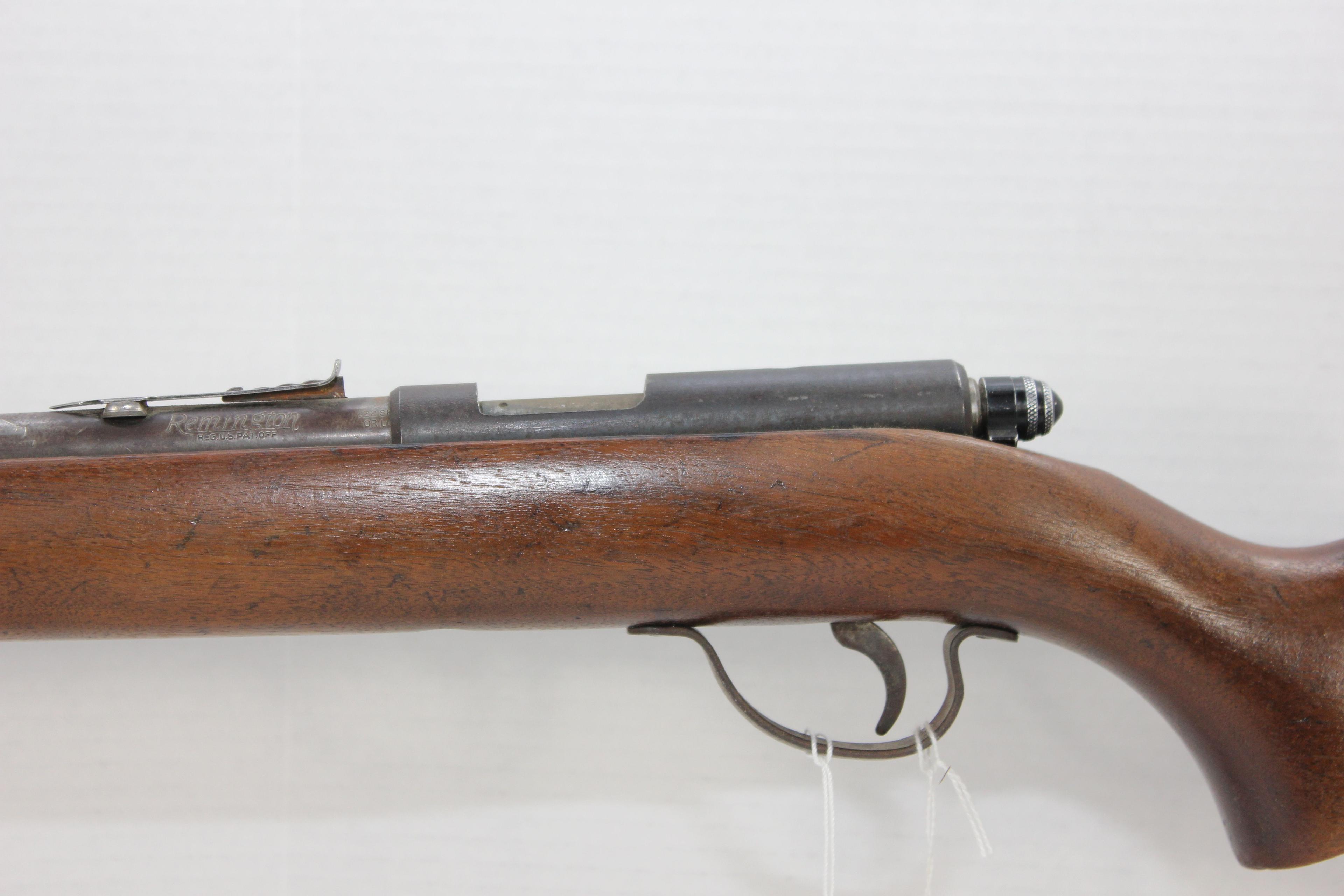 Custom-Made .22 S/L/LR Single Shot Bolt Action Rifle Barreled w/Remington Model 33 22-3/4" BBL; SN N