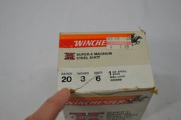 Winchester Super X Magnum Ammo, Steel Shot, 25 Shells, 20ga, 3", 6 Shot