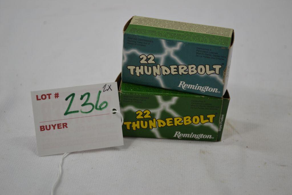 22 Thunderbolt Remington 22LR Ammo High Velocity Round Nose 50 Rounds 2xbid