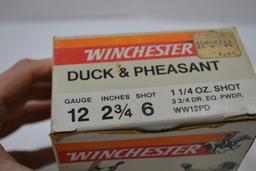 Winchester Duck and Pheasant 25 Shells, 12ga, 2 3/4", 6 Shot