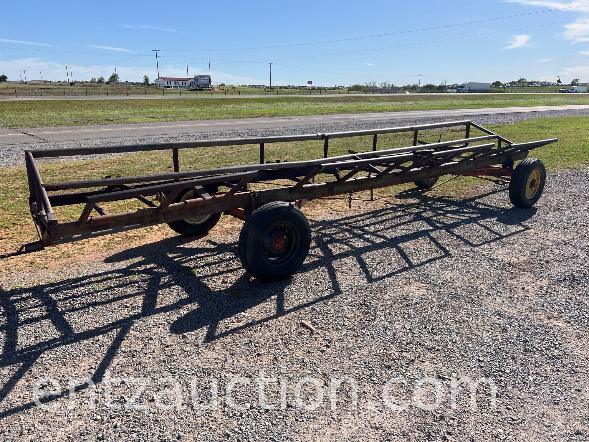 4 BALE HAY TRAILER, 4 WHEEL CHASSIS, INDIVIDUAL