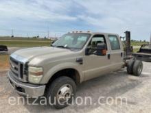 2008 FORD F350 PICKUP, CREW CAB & CHASSIS,