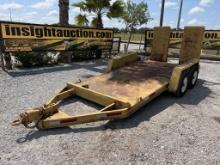 14FT TANDEM AXLE PINTLE HITCH TRAILER W/T