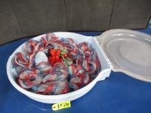 FOURTH OF JULY WREATH IN STORAGE CONTAINER