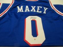 Tyrese Maxey of the Philadelphia 76ers signed autographed basketball jersey PAAS COA 504