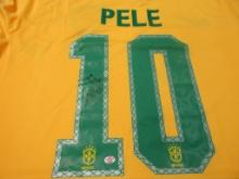 Pele of Brasil signed autographed soccer jersey PAAS COA 538