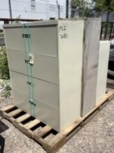 PALLET OF METAL FILING CABINETS