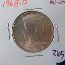 1968- D Kennedy Half Dollar