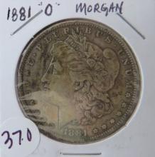 1881- O Morgan Silver Dollar