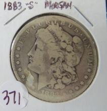 1883- S Morgan Silver Dollar