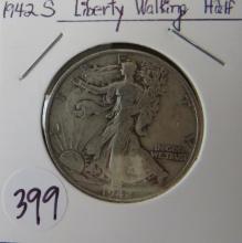 1942-S  Liberty Walking Half