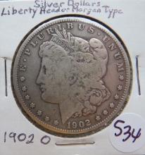 1902-O Silver Morgan Dollar