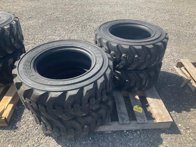 New Set (4) 10-16.5 Montreal Skid Steer Tires