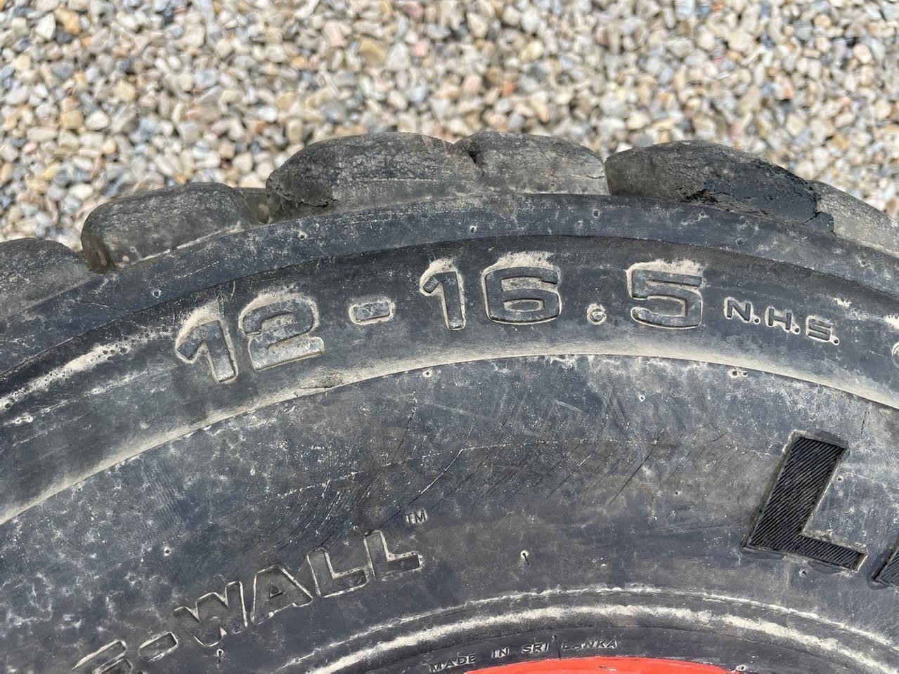 Bobcat 12-16.5 Skid Steer Tires On Rims