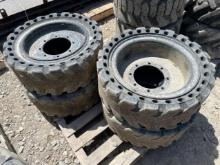 33X12-20 Solid Skid Steer Tires