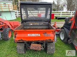 Kubota RTV400CI utility vehicle, electric fuel injection, manual dump, differential lock, 4ft snow