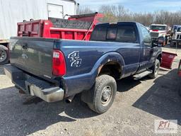 2014 Ford F250 regular cab, 8ft box, 4X4, with western snow plow, PW , PL, A/C, auxiliary switches,