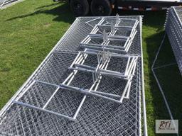 17X 6 x 12 chain link fence panels with feet
