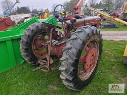 Farmall Super M tractor, narrow front end, gas