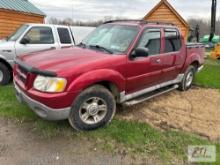 2003 Ford explorer pickup sport track XLT, crew cab, PW, PL, AC, Heat, leather, automatic, 166