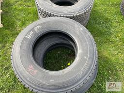(4) 11 R 225 tires