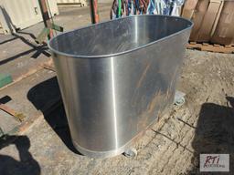 Stainless steel water trough