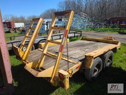 Tandem axle pintle trailer, moveable ramps - Bill of Sale Only