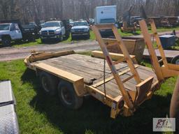Tandem axle pintle trailer, moveable ramps - Bill of Sale Only