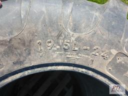(2) 19.5L - 24 backhoe tires