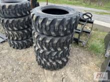 4X new 10-16.5 skid steer tires