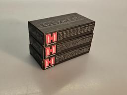 3 Boxes Hornady Black 20 Cartridge Ammunition