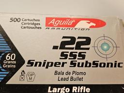 Aguila .22 Ammo 500 Cartridge Box (10 packs of 50)