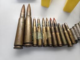 Collection of Misc Loose Ammo & Box includes 50bmg